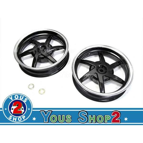 アルミホイール ライブDIO SR/ZX AF34/AF35 前後セット 黒 : shop