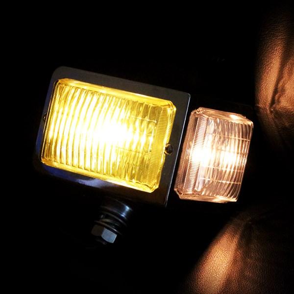 復刻 昭和 トラック 24V レトロ コーナー フォグ ランプ イエロー