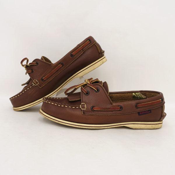 REGAL（リーガル） デッキシューズ/レザー/ブラウン/22cm 8038