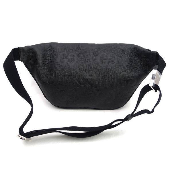 GUCCI（グッチ） ジャンボGG ボディバッグ ウエストバッグ ブラック