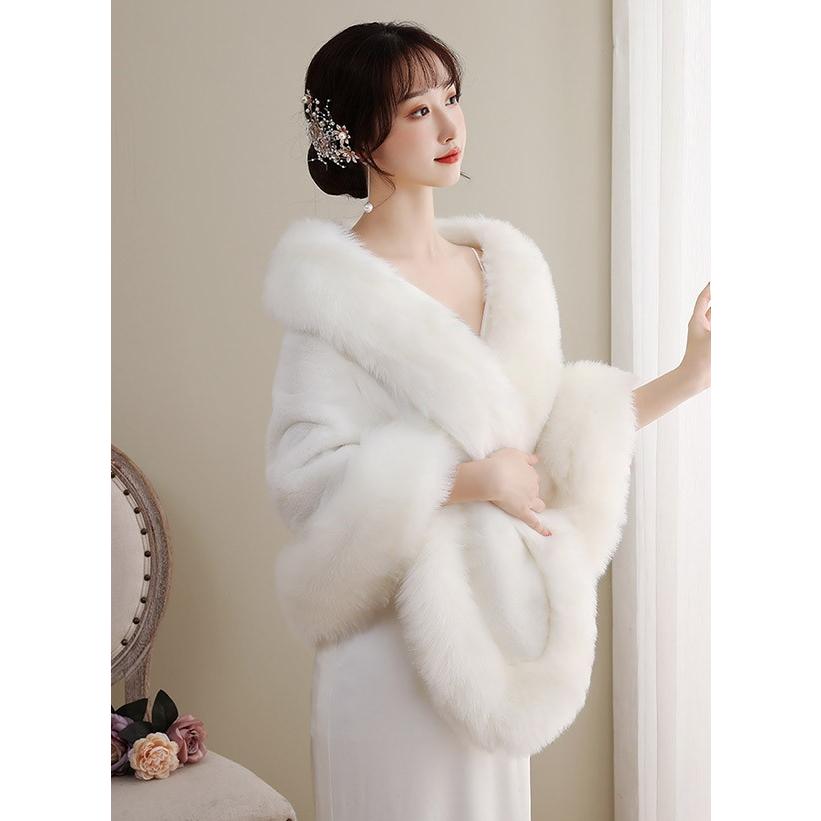 マント ドレスショール ストール 冬 ふわふわ 暖かい 防寒 ポンチョ