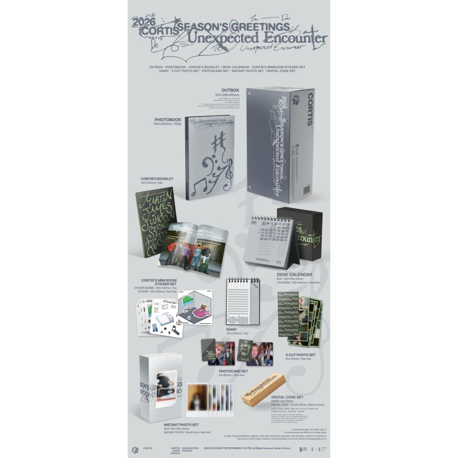 2026年 公式カレンダー】CORTIS - '2026 SEASON'S GREETINGS