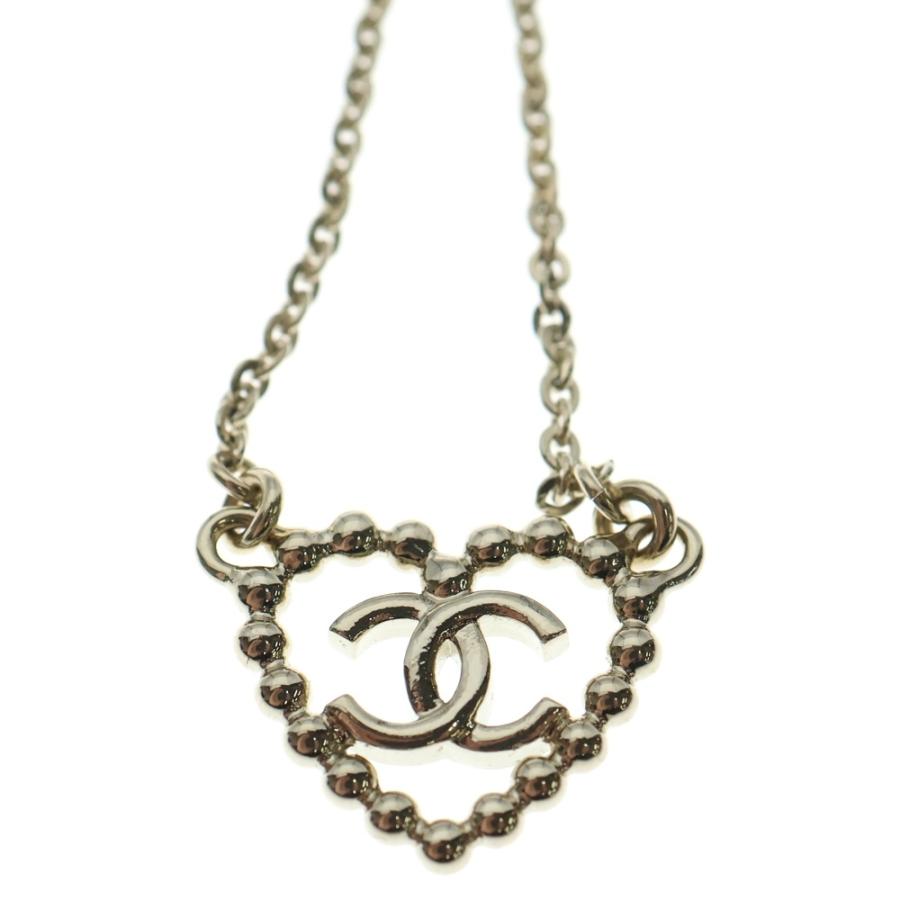 CHANEL（シャネル） ココマーク ハート ラインストーン ネックレス