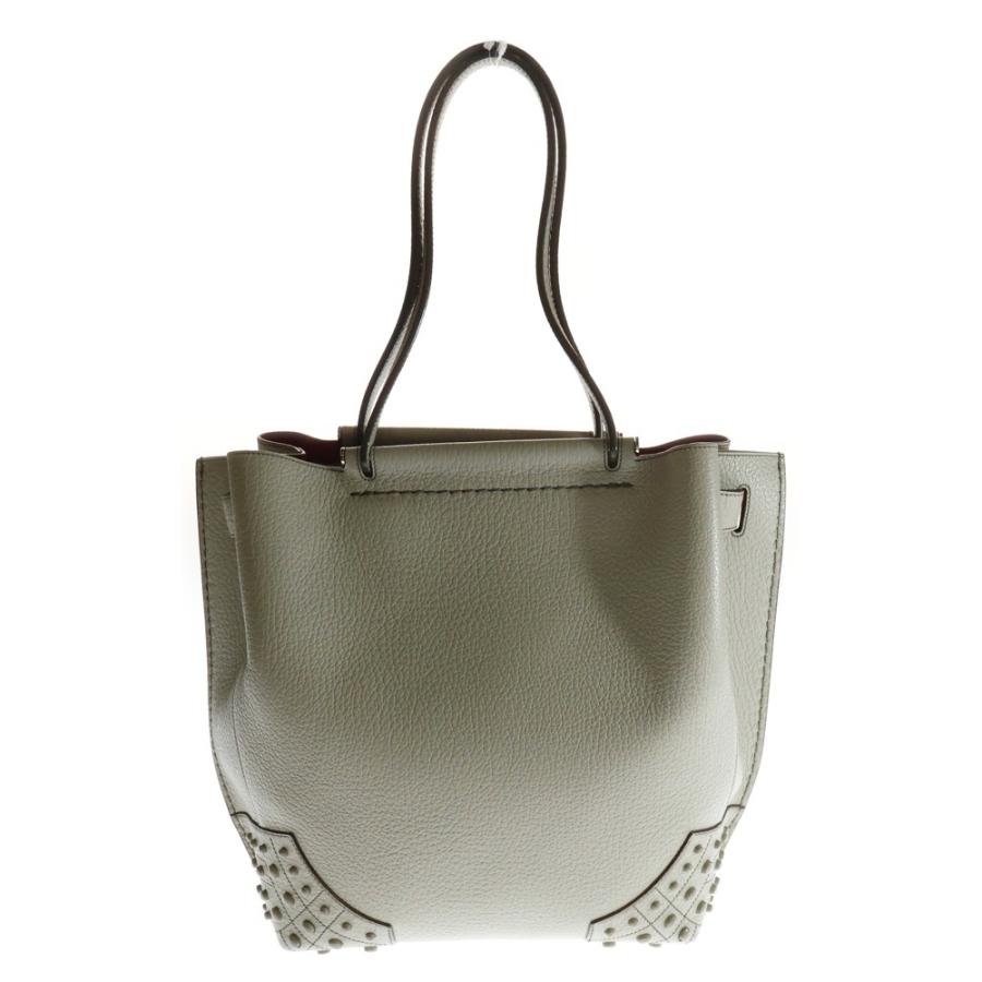 TOD'S（トッズ） ウェーブトートバッグ ハンドバッグ グレージュ