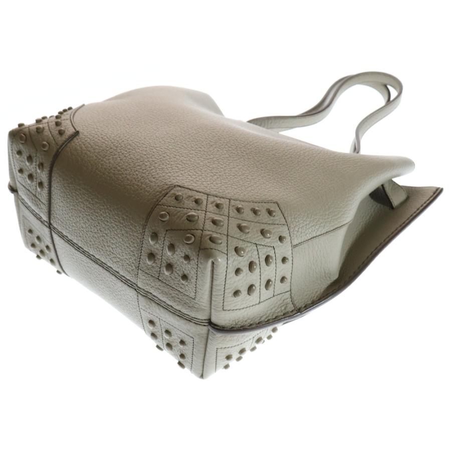 TOD'S（トッズ） ウェーブトートバッグ ハンドバッグ グレージュ