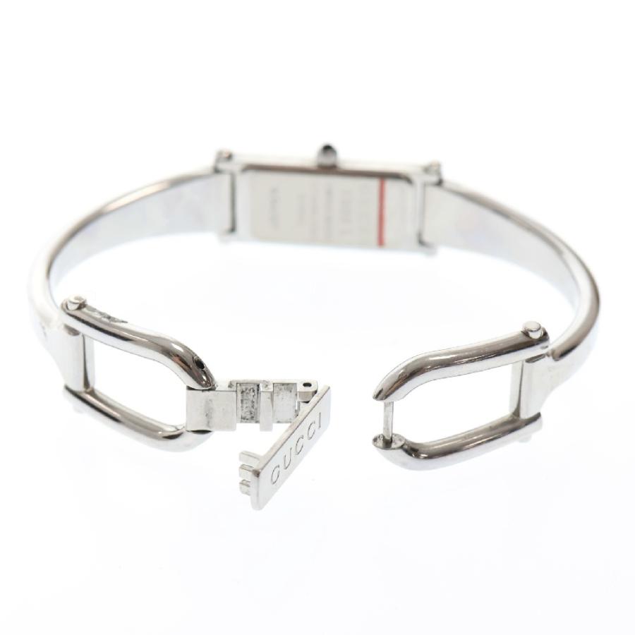 GUCCI（グッチ） 1500L バングルウォッチ シェル文字盤 SS/QZ 1Pダイヤ