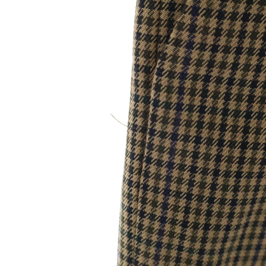 CELINE（セリーヌ） チェック ウール ブーツカットロングパンツ