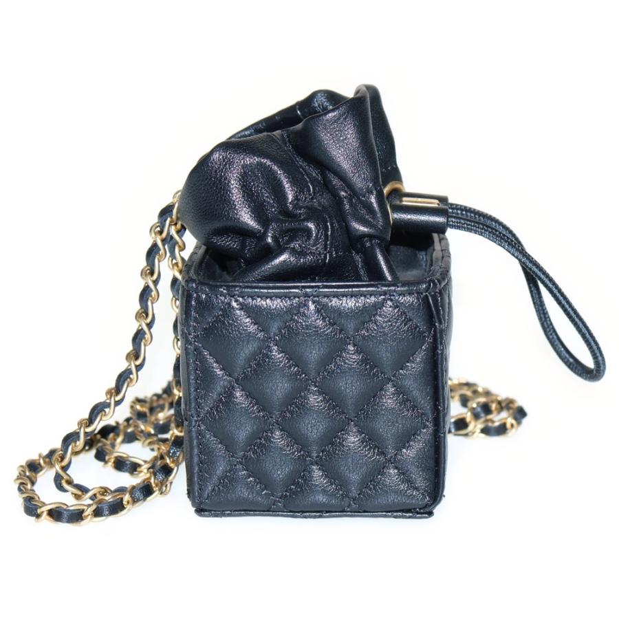 CHANEL（シャネル） ミニマトラッセ 巾着バッグ ミニキューブ チェーン