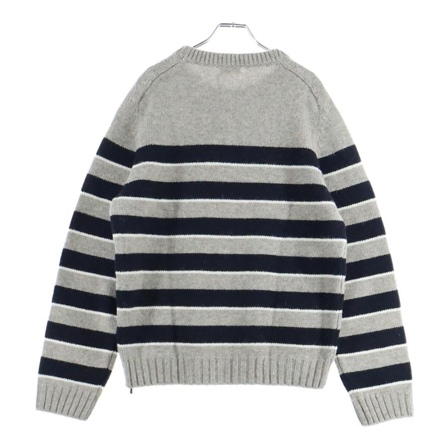 CELINE（セリーヌ） 23AW トリオンフ刺繍ストライプクルーネックニット