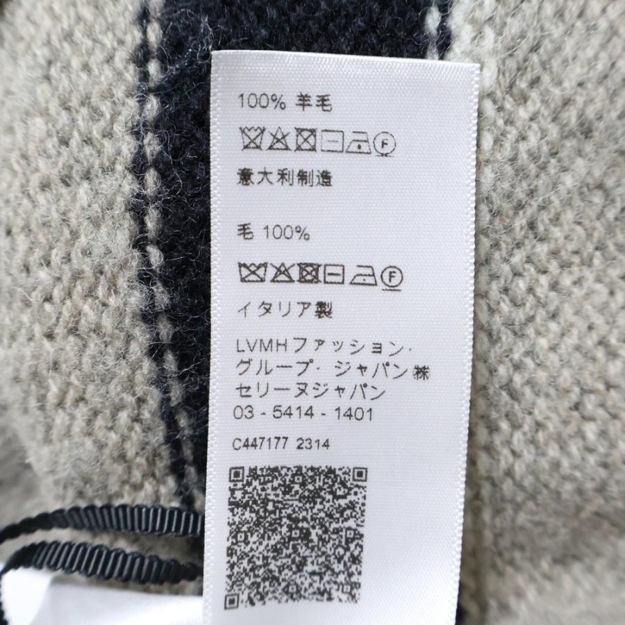 CELINE（セリーヌ） 23AW トリオンフ刺繍ストライプクルーネックニット