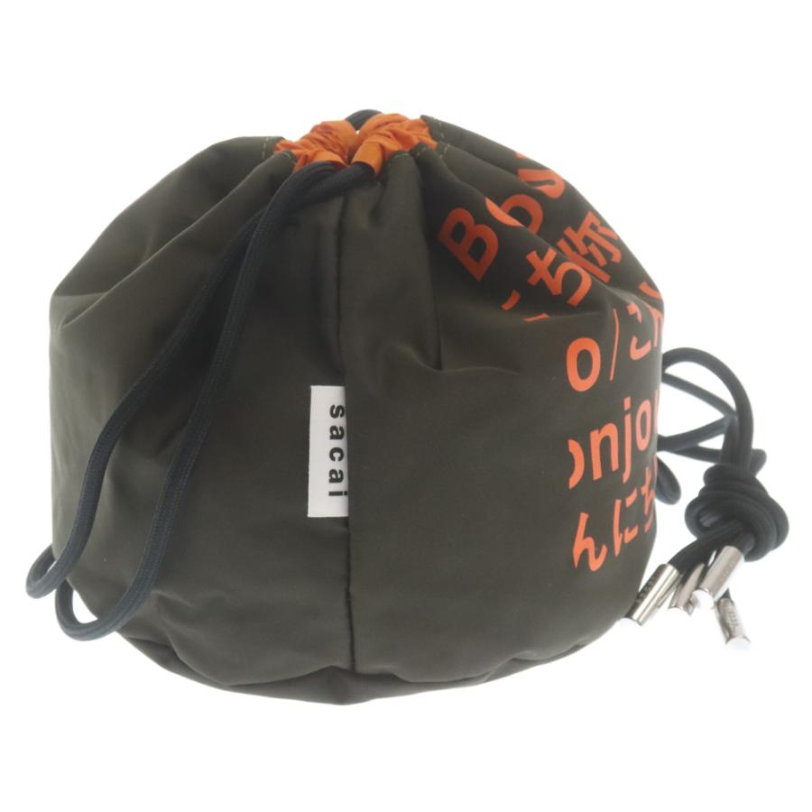 sacai（サカイ） Hello sacai限定 リバーシブル巾着ショルダーバッグ