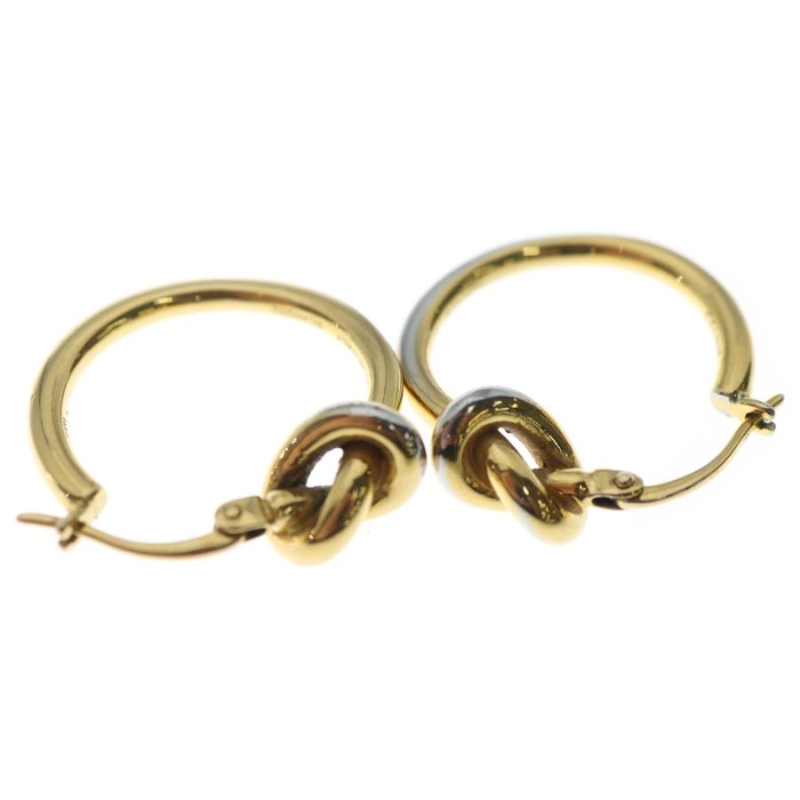 CELINE（セリーヌ） ノットスモール フープピアス GP ゴールド 5.5g