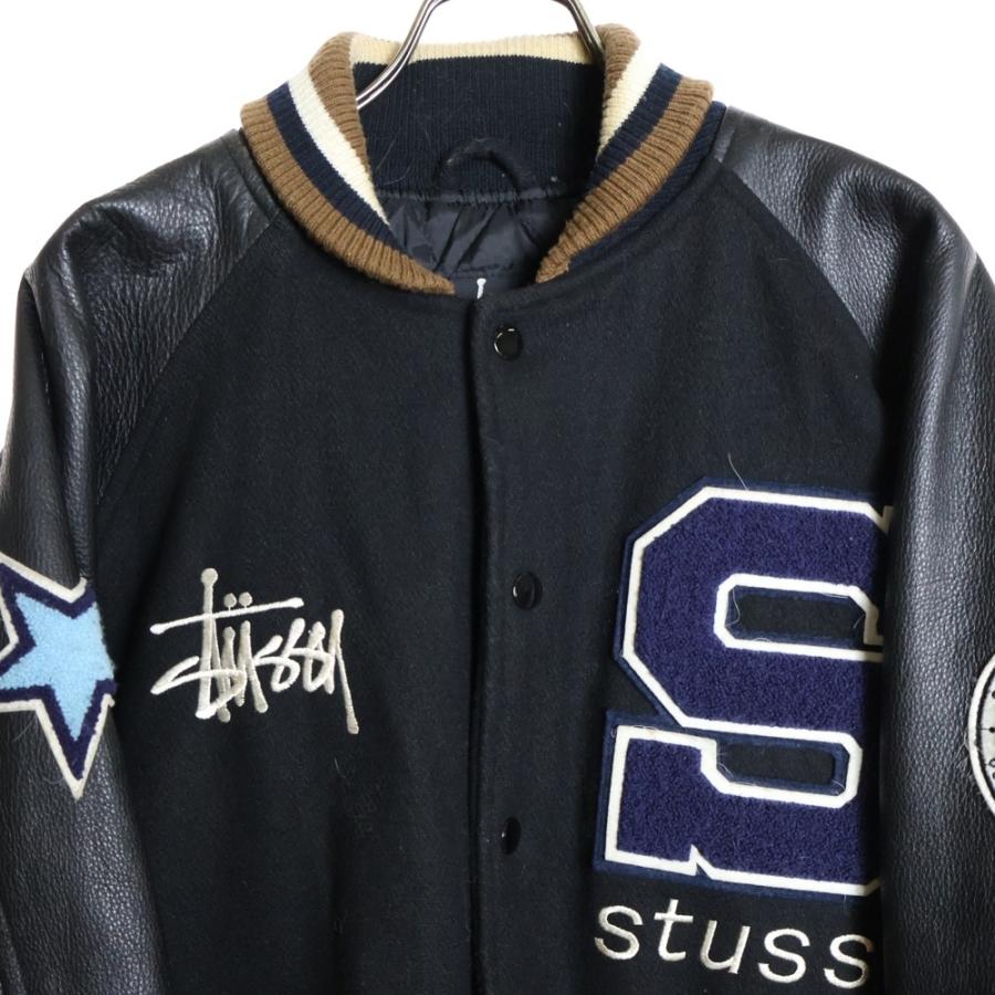 STUSSY（ステューシー） 90S 15周年 ロゴ刺繍 スタジアムジャケット
