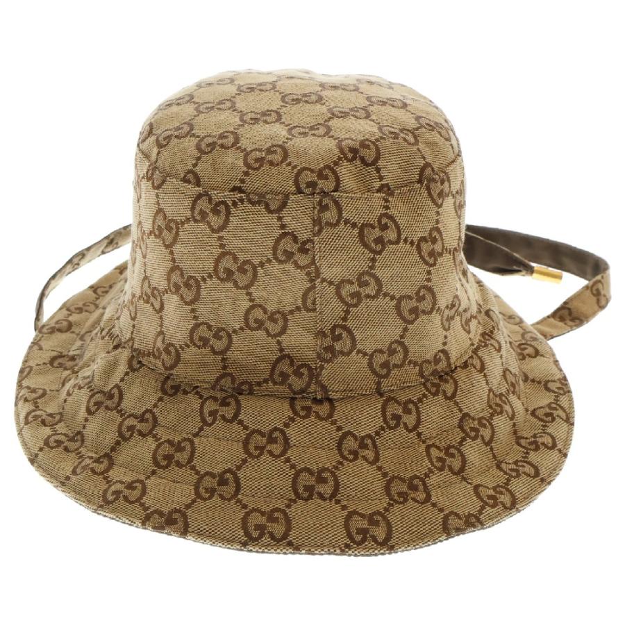 GUCCI（グッチ） GGキャンバス ドローコードリバーシブルバケット