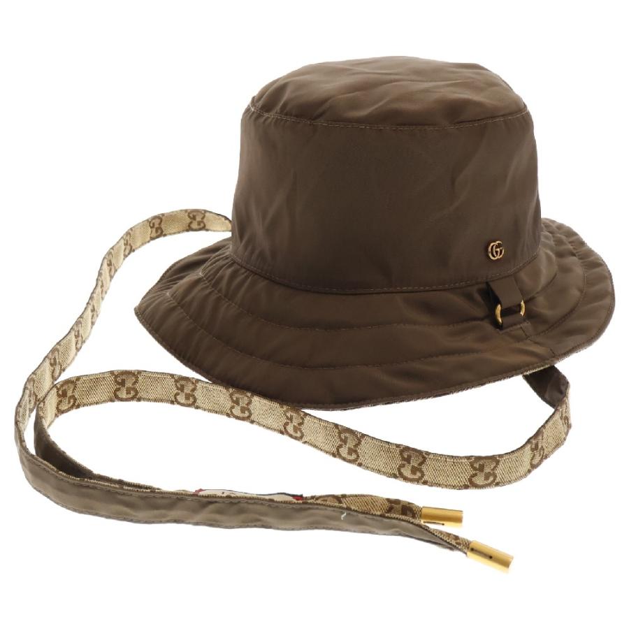 GUCCI（グッチ） GGキャンバス ドローコードリバーシブルバケット