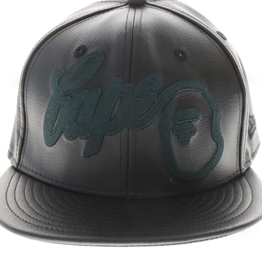 A BATHING APE（アベイシングエイプ） ×New Era 59Fifty Leather Cap