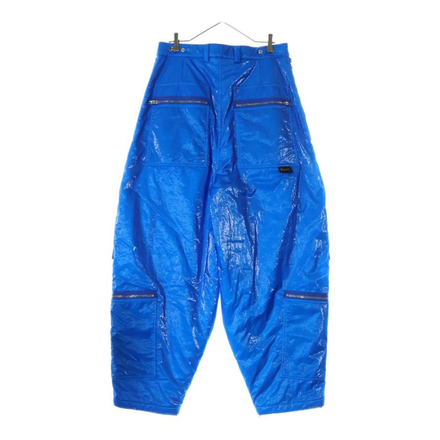 GUCCI（グッチ） ビニール加工 ワイドカーゴパンツ ブルー 770811