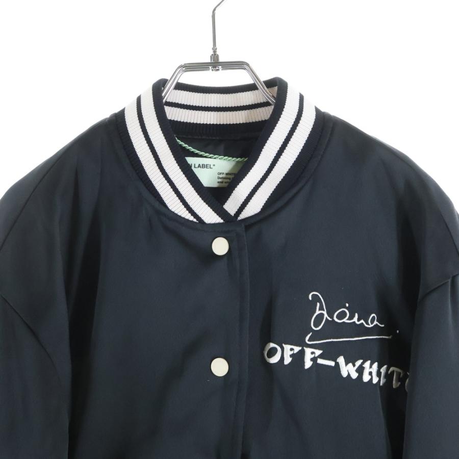 OFF-WHITE オフホワイト 18SS Varsity Bomber Jacket ロゴ刺繍