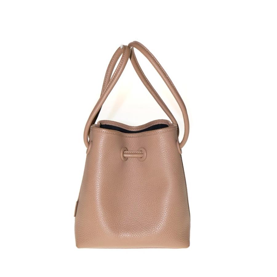 VASIC（ヴァジック） BOND MINI 巾着 レザーハンドバッグ ブラウン