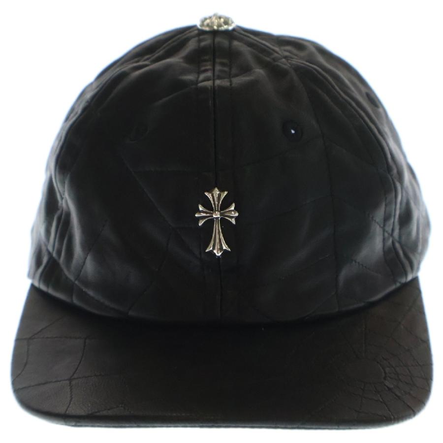 CHROME HEARTS（クロムハーツ） CH CRS LEATHER SPIDER CAP CHクロス付