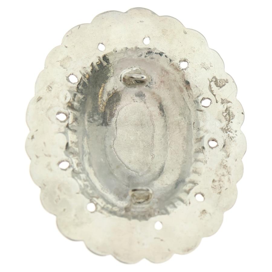 goro's（ゴローズ） 金縄ターコイズ付き特大フラワーコンチョ シルバー