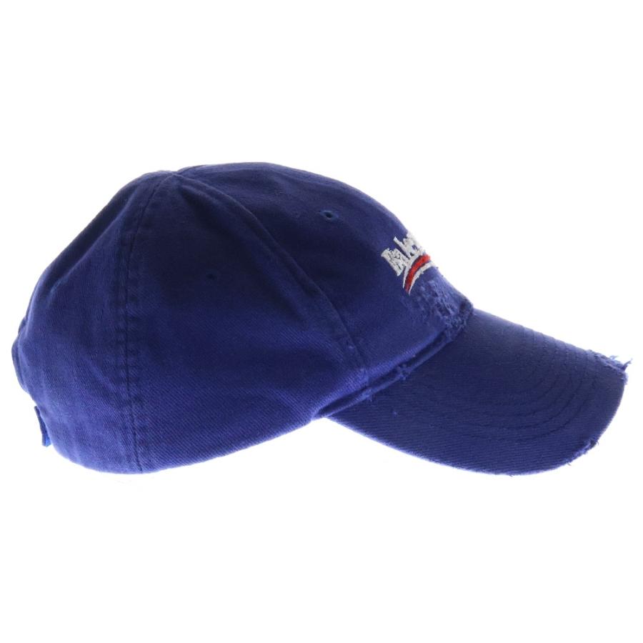 BALENCIAGA（バレンシアガ） 帽子 キャンペーンロゴ刺繍 ダメージ加工