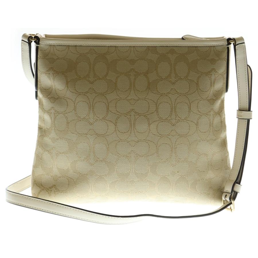COACH（コーチ） ショルダーバッグ サコッシュ ホワイト×ベージュ