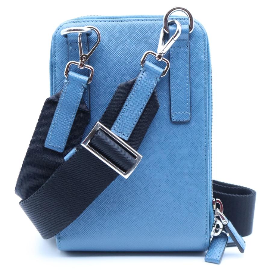 PRADA（プラダ） サフィアーノ ショルダーバッグ フォンケース ブルー