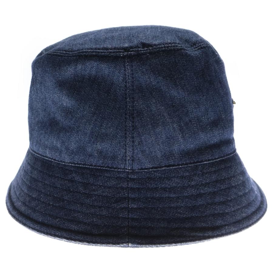 PRADA（プラダ） バケットハット 帽子 インディゴブルー デニム 1HC137