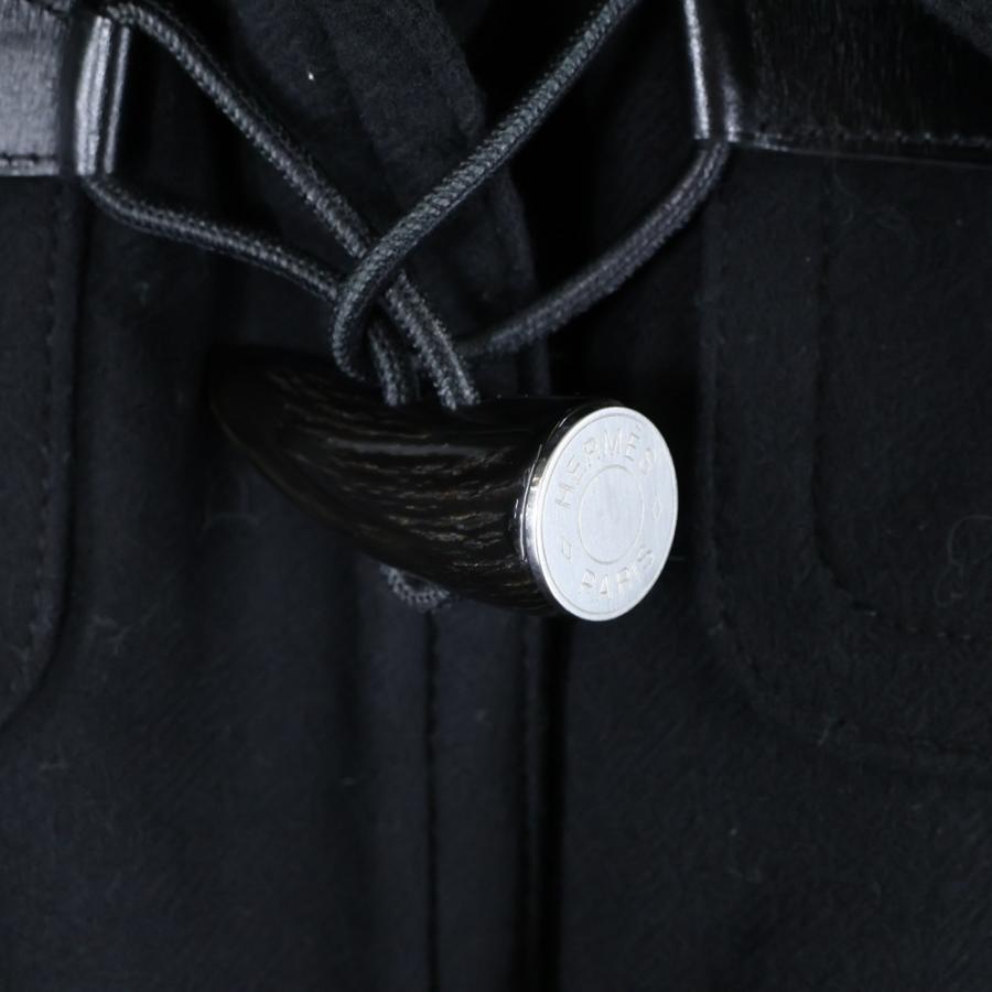 HERMES（エルメス） セリエ トグルボタン カシミヤ フーデッド ロング