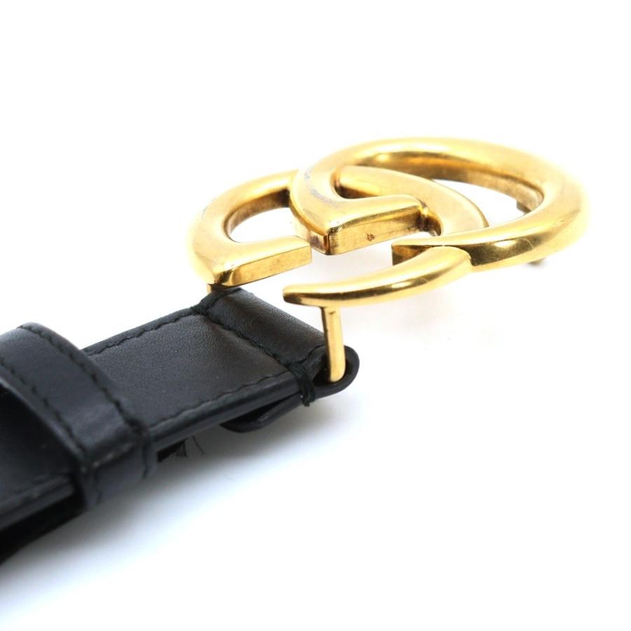 GUCCI（グッチ） GGマーモント ベルト ブラック レザー 414516