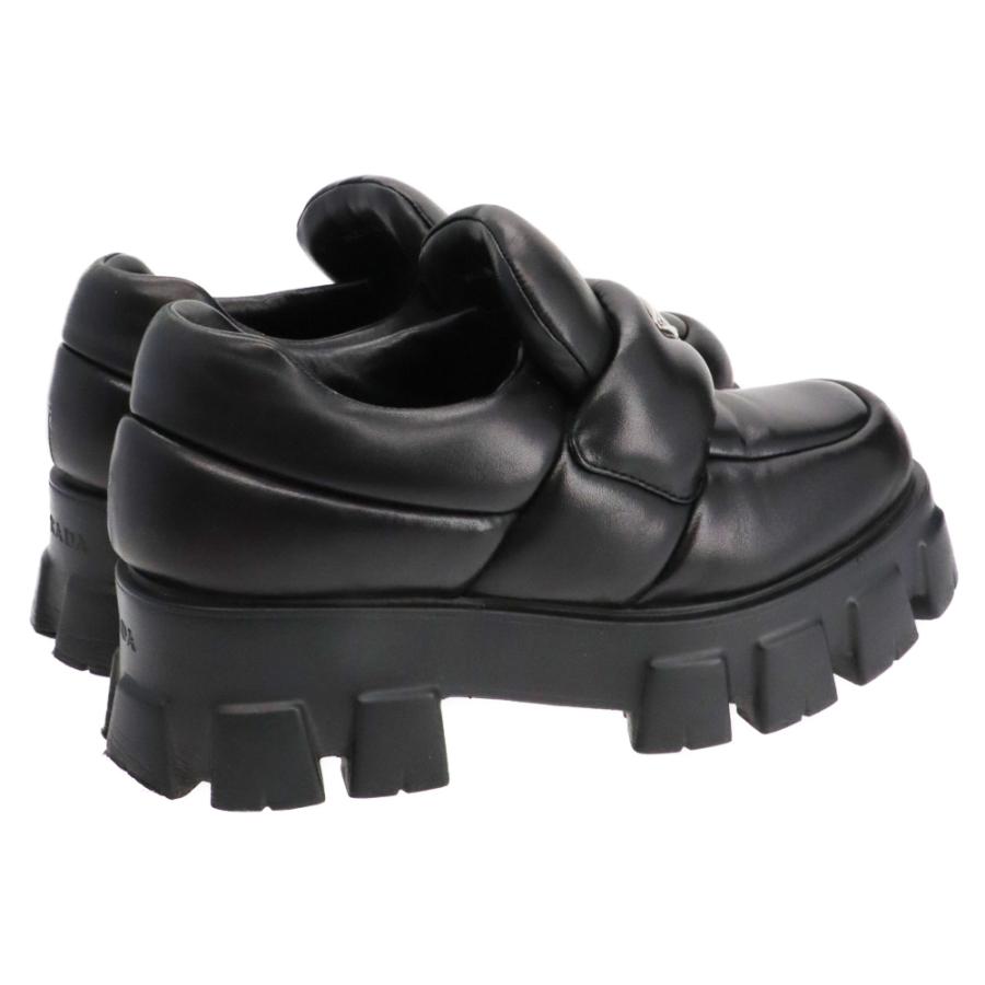 PRADA（プラダ） ソフト パデッドナッパレザー ローファー ブラック 41