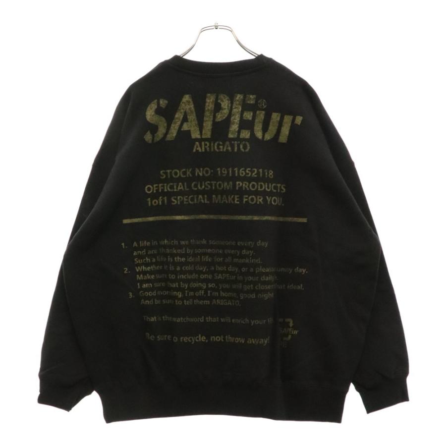 SAPEur サプール USAPE CREWNECK プリント クルーネック 長袖
