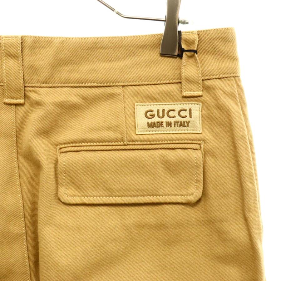 GUCCI（グッチ） GGオーガニック ダブルニー デニムパンツ ベージュ