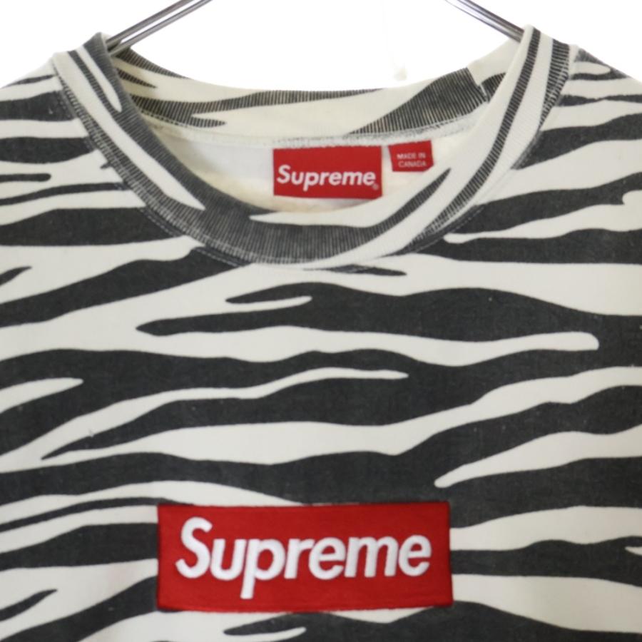 Supreme（シュプリーム） 22AW Box Logo Crewneck Zebra ゼブラ柄
