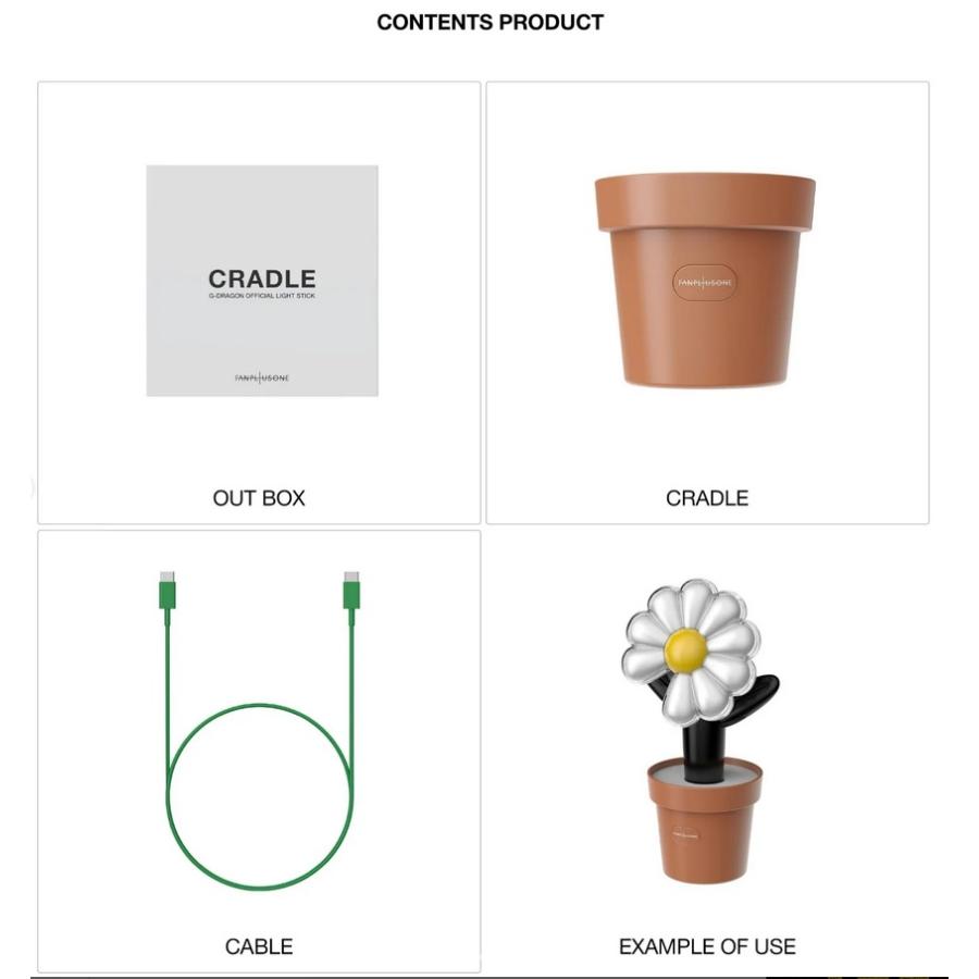 G-DRAGON OFFICIAL LIGHTSTICK +CRADLE SET 公式ペンライト&スタンド