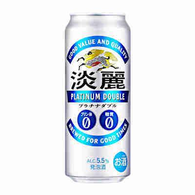 キリン（KIRIN） 送料無料 淡麗 プラチナダブル 500ml 缶 24本×2ケース