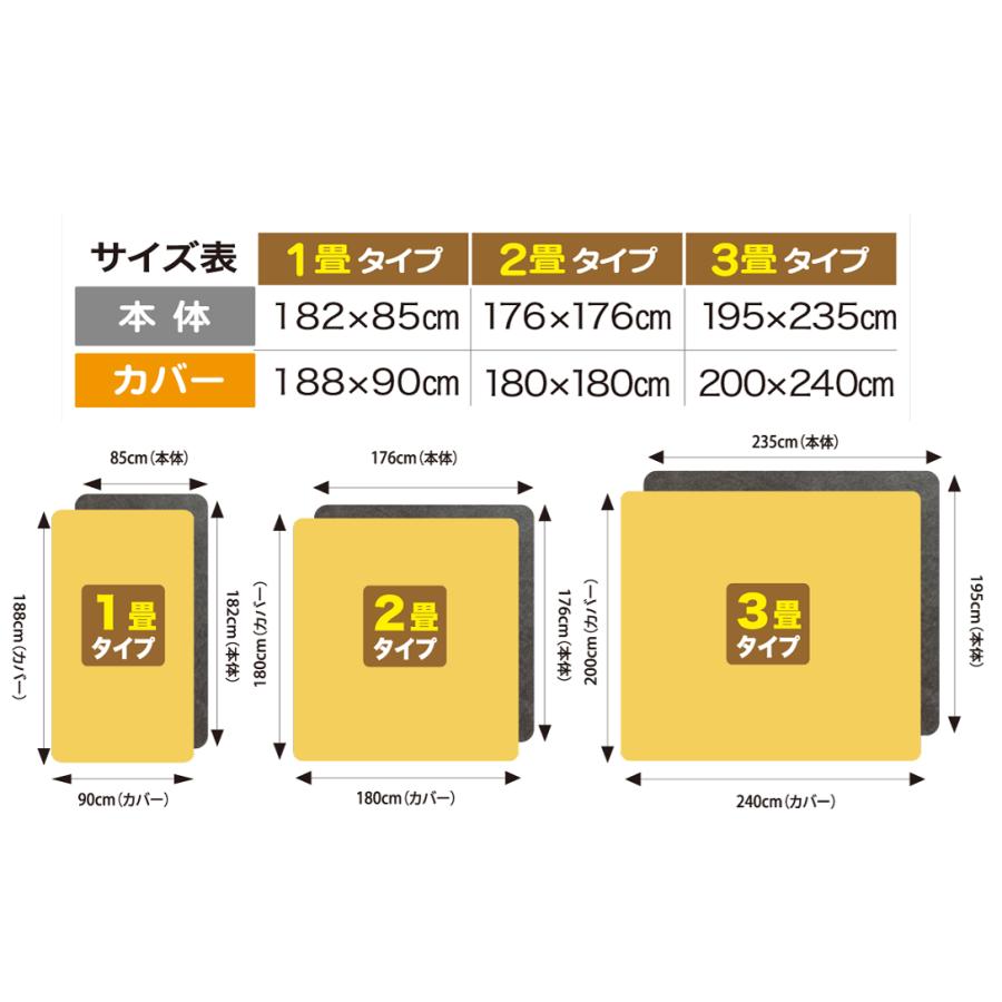 ゼンケン ホットカーペット 2畳タイプ本体のみ ZCB-20S 電磁波99