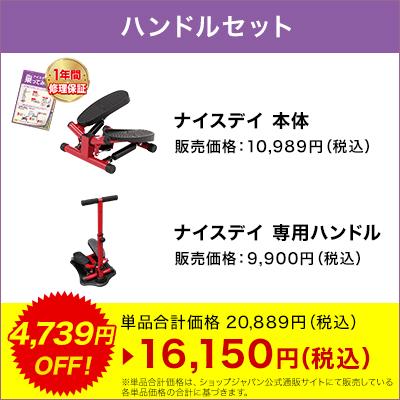 ショップジャパン（Shop Japan） 健康ステッパー ナイスデイ ハンドル