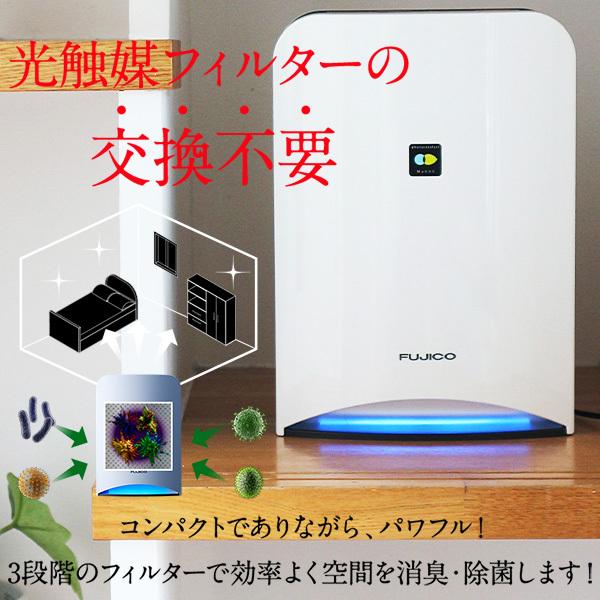 空気清浄機 空気消臭除菌装置 BlueDeo ブルーデオ 光触媒 消臭 除菌 3