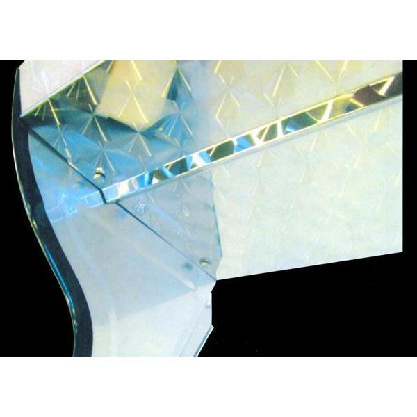 シモタニ製 フロントバイザー レトロシリーズ DX-II ウロコ仕様 天板の