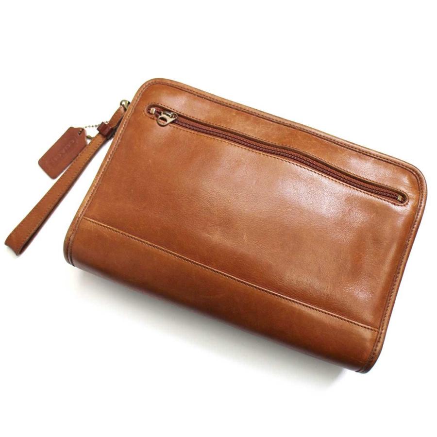 COACH（コーチ） USA製 オールド レザー クラッチバッグ ブラウン