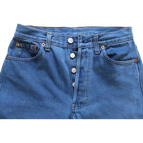 Levi's（リーバイス） 90s USA製 501 カラーデニムパンツ 後染め 薄青