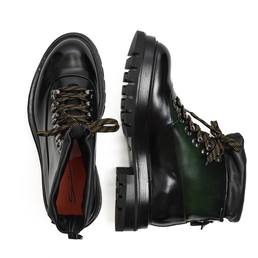 SANTONI（サントーニ） サントーニ / レザーバイカラーレースアップ