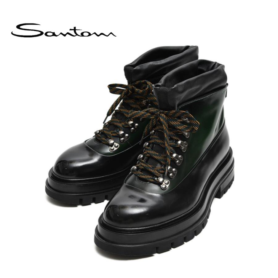 SANTONI（サントーニ） サントーニ / レザーバイカラーレースアップ