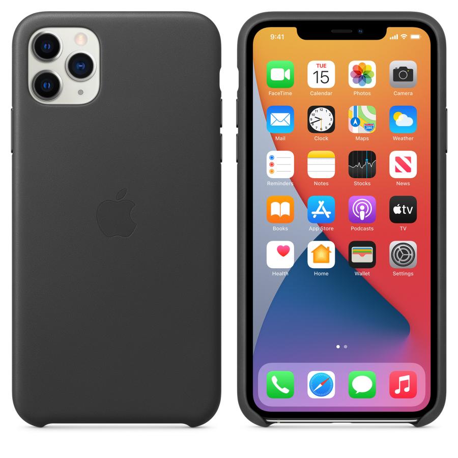 Apple 純正 iPhone 11 Pro Max レザーケース ブラック Leather Case