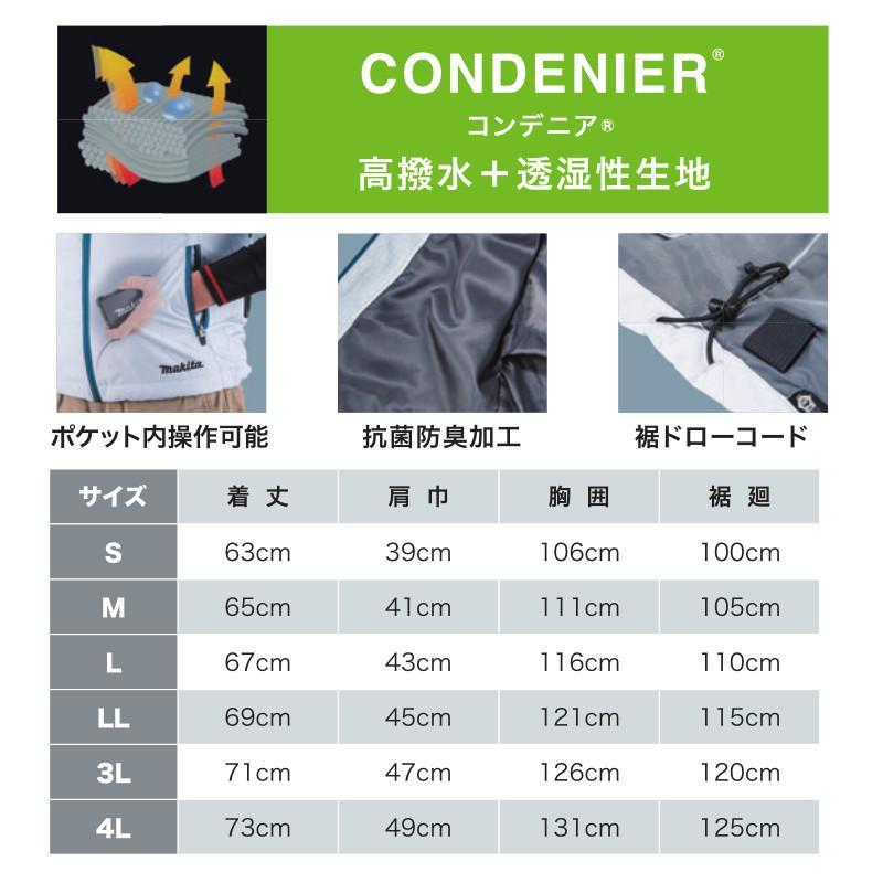 マキタ（makita） □マキタ 充電式ファンベスト FV212DZN(紺)＋ファン