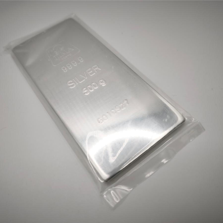 井嶋金銀工業 銀 500g 銀地金 インゴット 純銀 シルバー シルバーバー