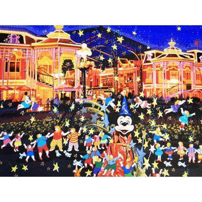 ヒロ ヤマガタ】 「星に願いを（ディズニー）」 版画(シルクスクリーン