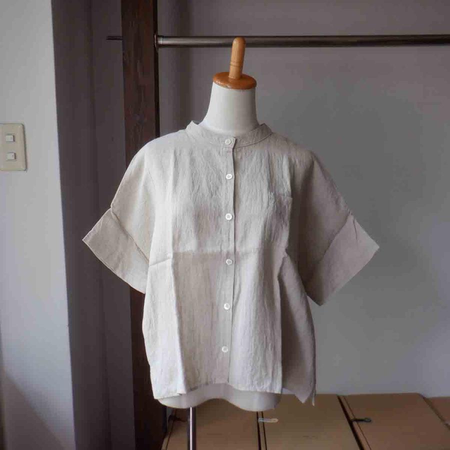 再入荷】YAMMA ヤンマ リネンスタンドカラーシャツ 半袖 LSC-SH-SD 11